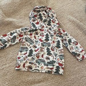 Larkspur baby home alone print hooded sweatshirt